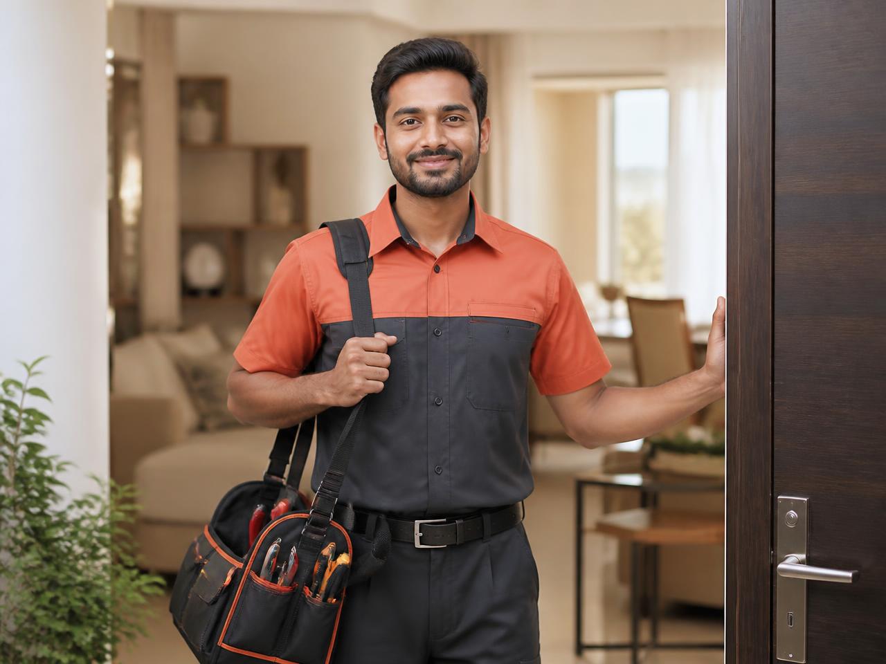 Verified BHARAT HOME SERVICE professional at work in an Indian home